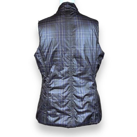 Banana Republic Full Zip Puffer Vest Jacket Womens‎ Medium M Plaid - Picture 2 of 12